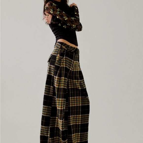 Free People Out of Touch Super Wide Leg Pants EUC Size 2 - Picture 9 of 11